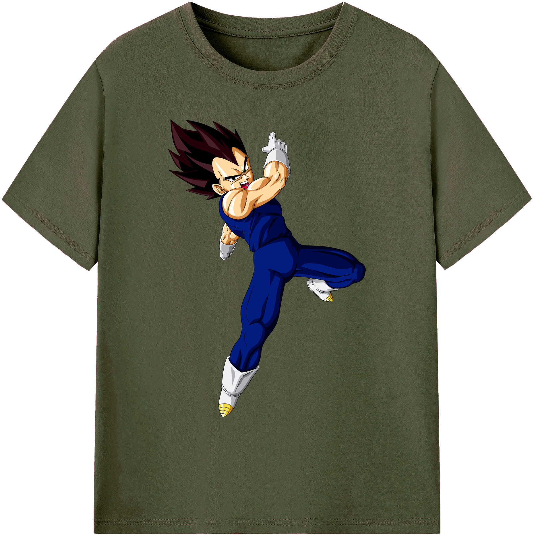 （画像用） ドラゴンボール ベジータ四世（Bejīta Yonsei）DRAGON BALL Vegeta IV 綿100％ メンズ半袖Tシャツ｜肌触りやわらか＆通気性